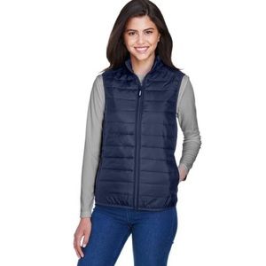 Core 365 Dark Navy Blue Warm Logik Packable Puffer Vest